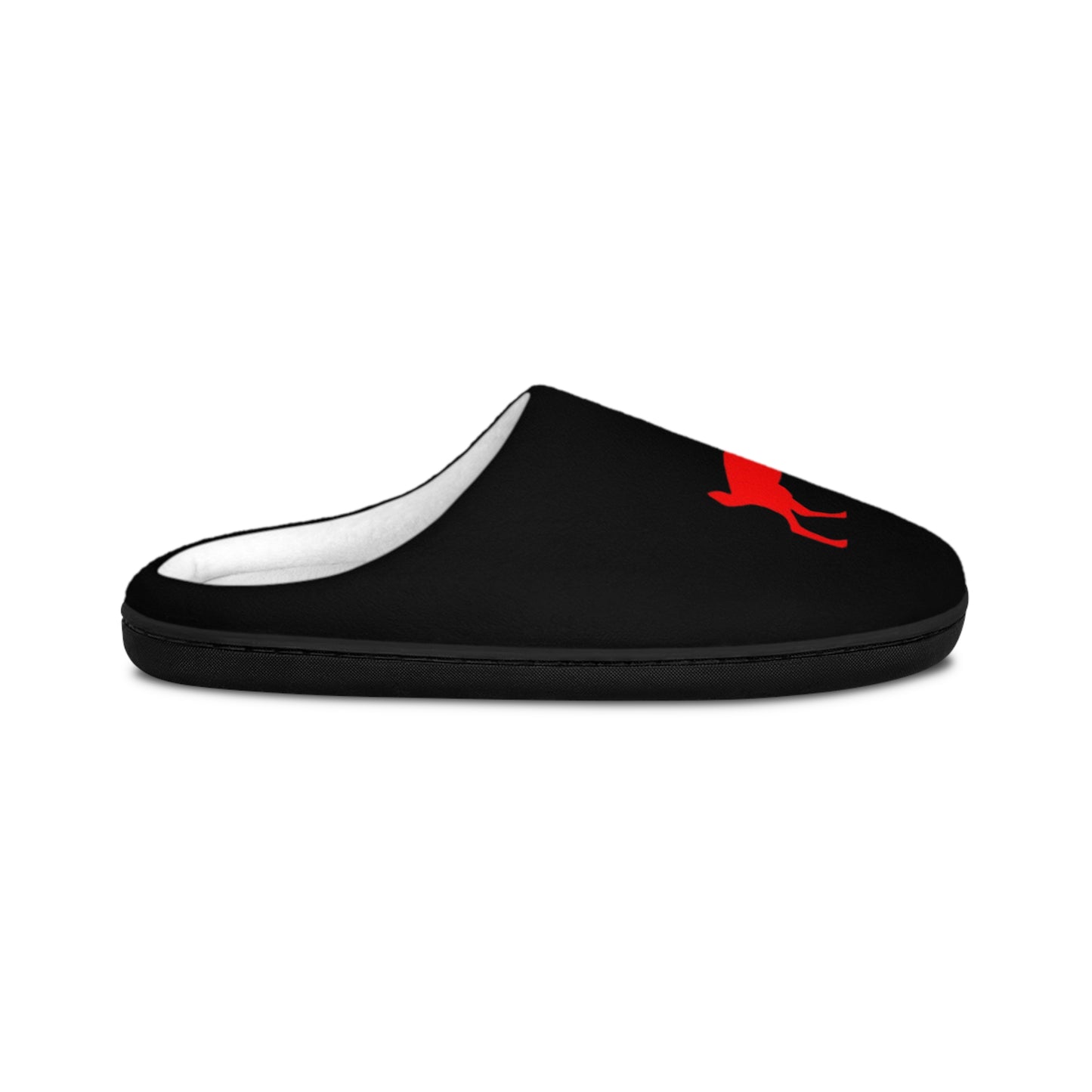 GOATY Cozy Men's Indoor Slippers with Red GOAT Design