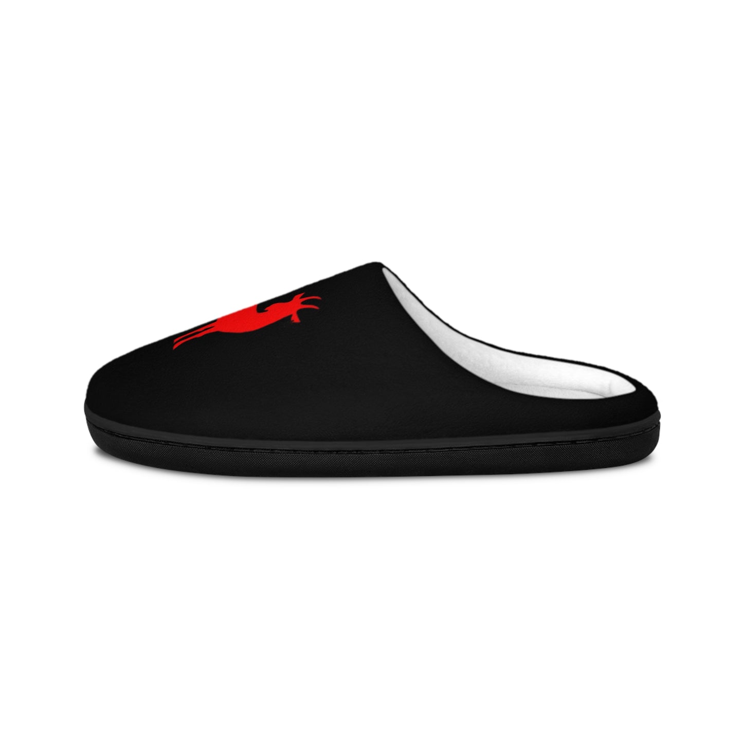 GOATY Cozy Men's Indoor Slippers with Red GOAT Design