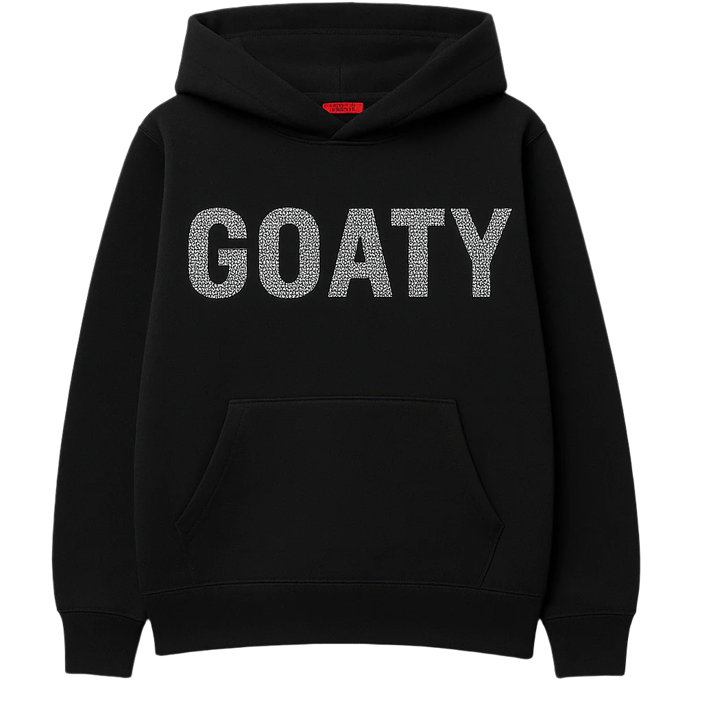GOATY  Logo Hoodie – Jet Black