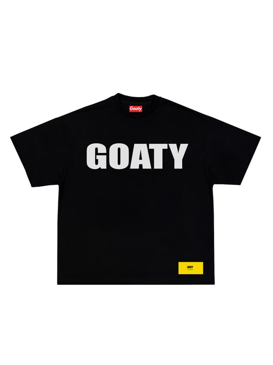 Goaty Core Logo Premium Heavyweight Tee – Black
